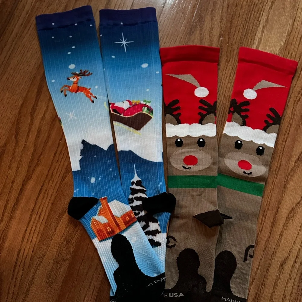 Procompression Christmas compression socks. - Picture 1 of 4